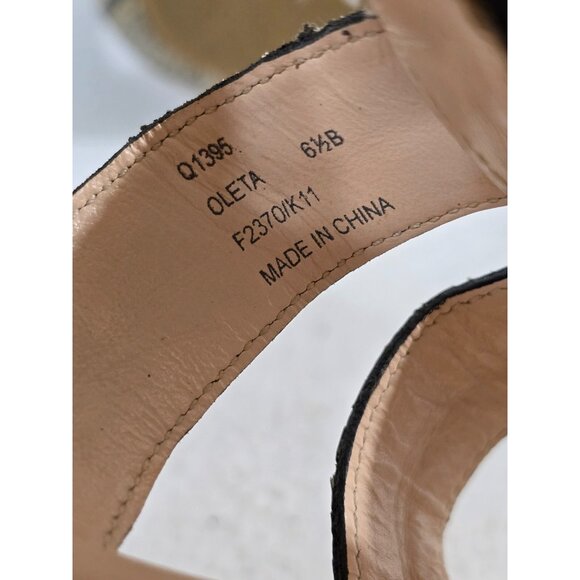 Coach Womens Beige Oleta Snakeskin Gladiator Sandals Turnlock Strappy Size 6.5B‎ - Picture 7 of 11